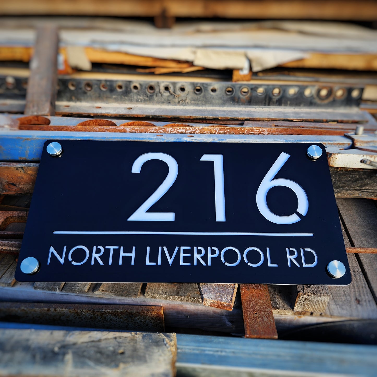 Rectangle House Sign - HEMISPHERE - Double Layers