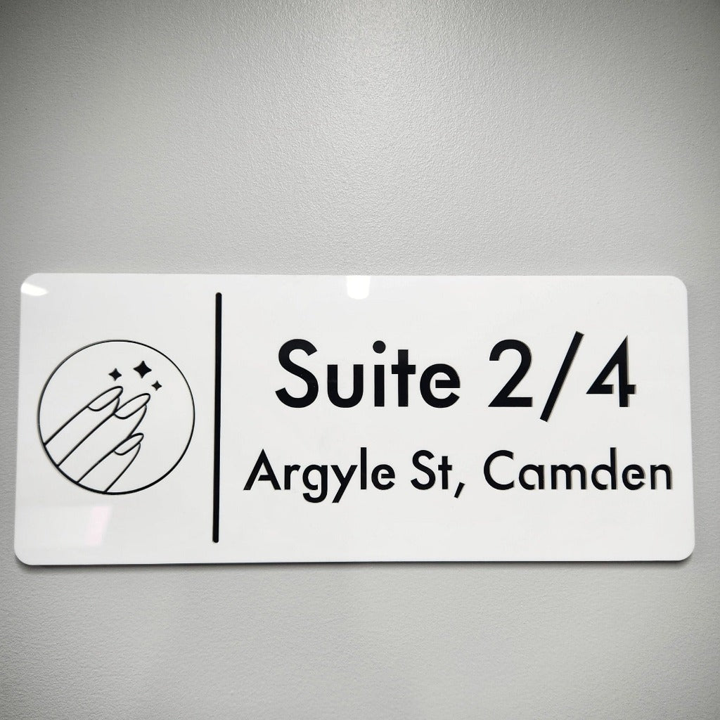 Rectangle House Sign - HAVANA - Double Layers
