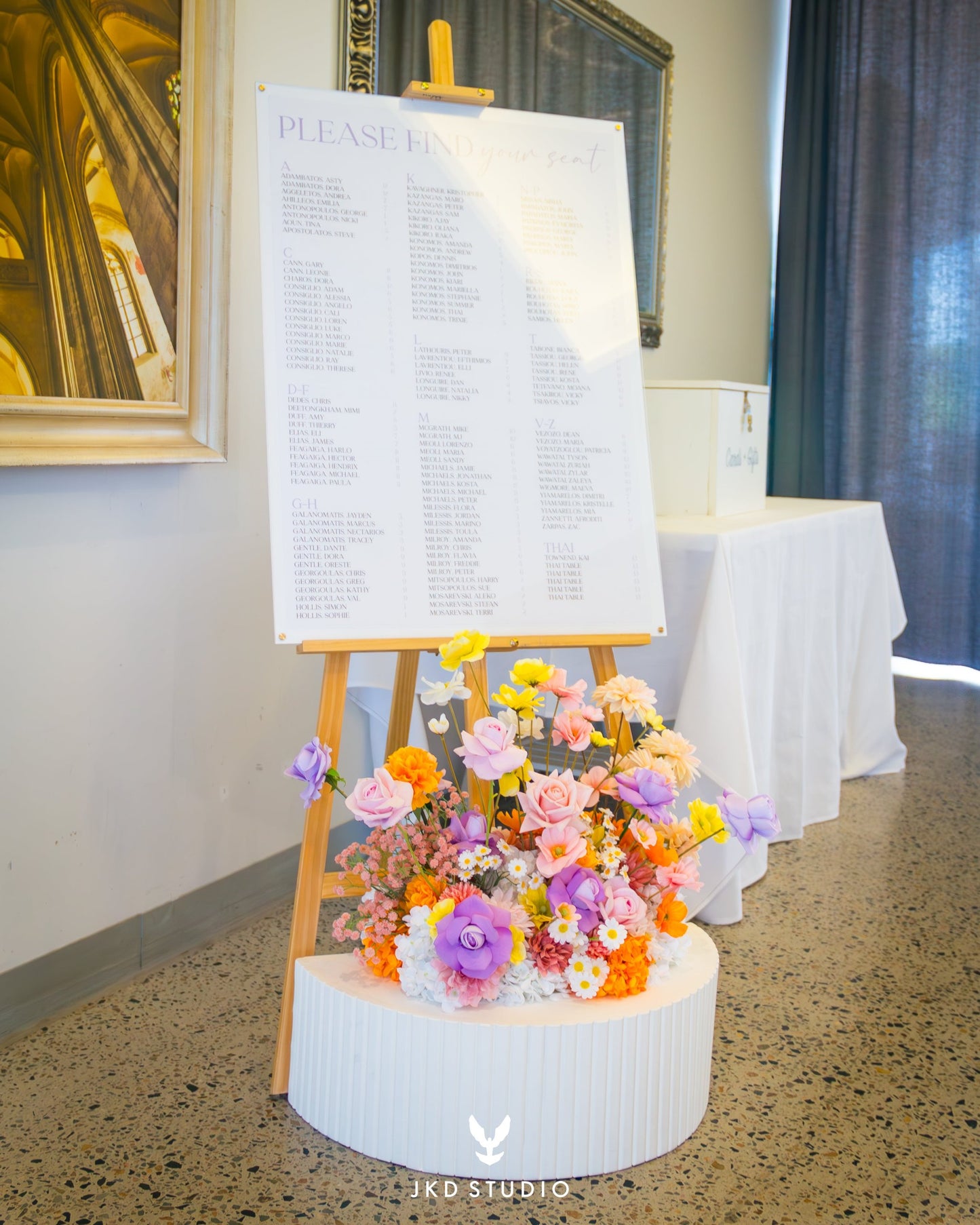 Acrylic Seating Chart