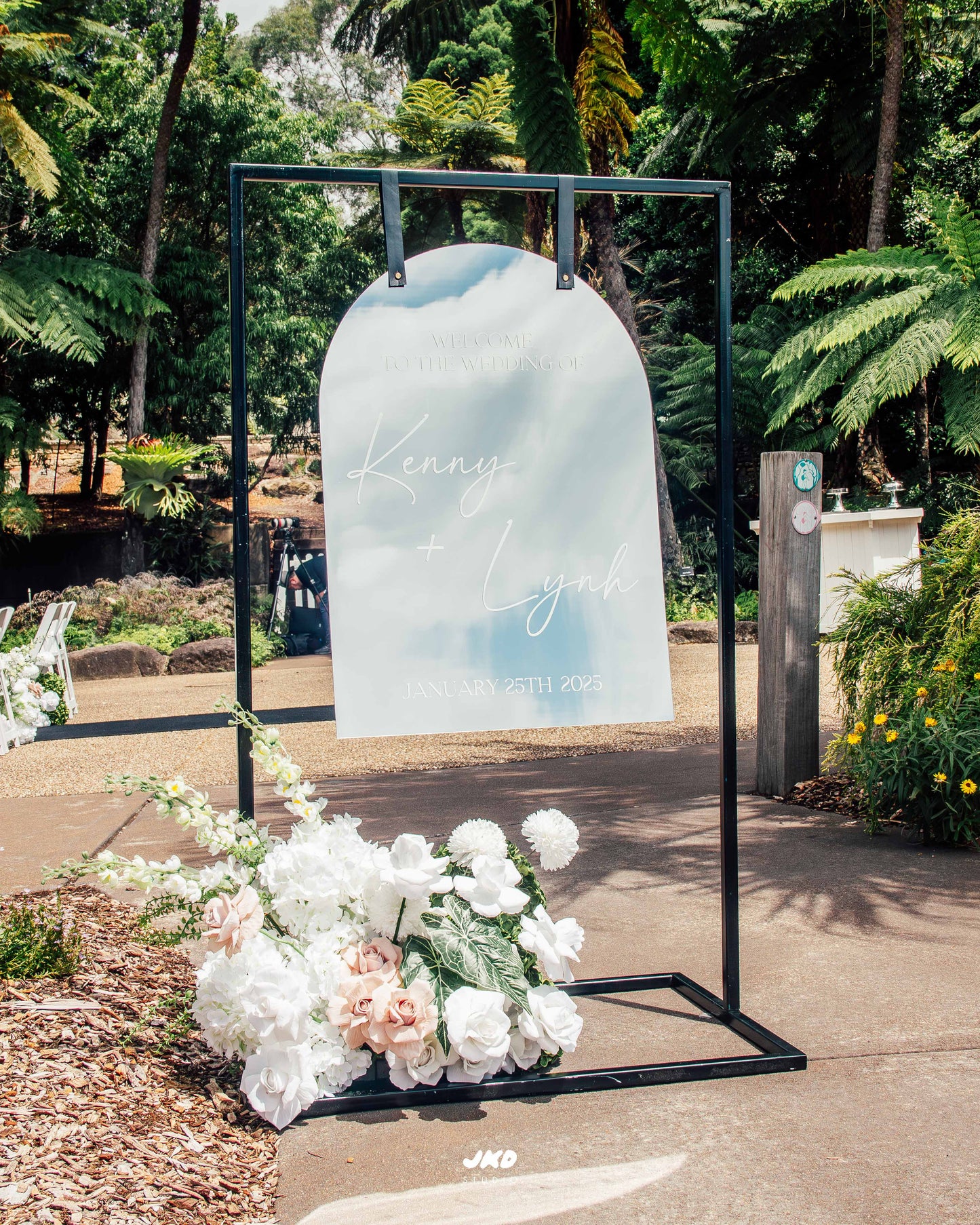 Acrylic Mirror Welcome Sign
