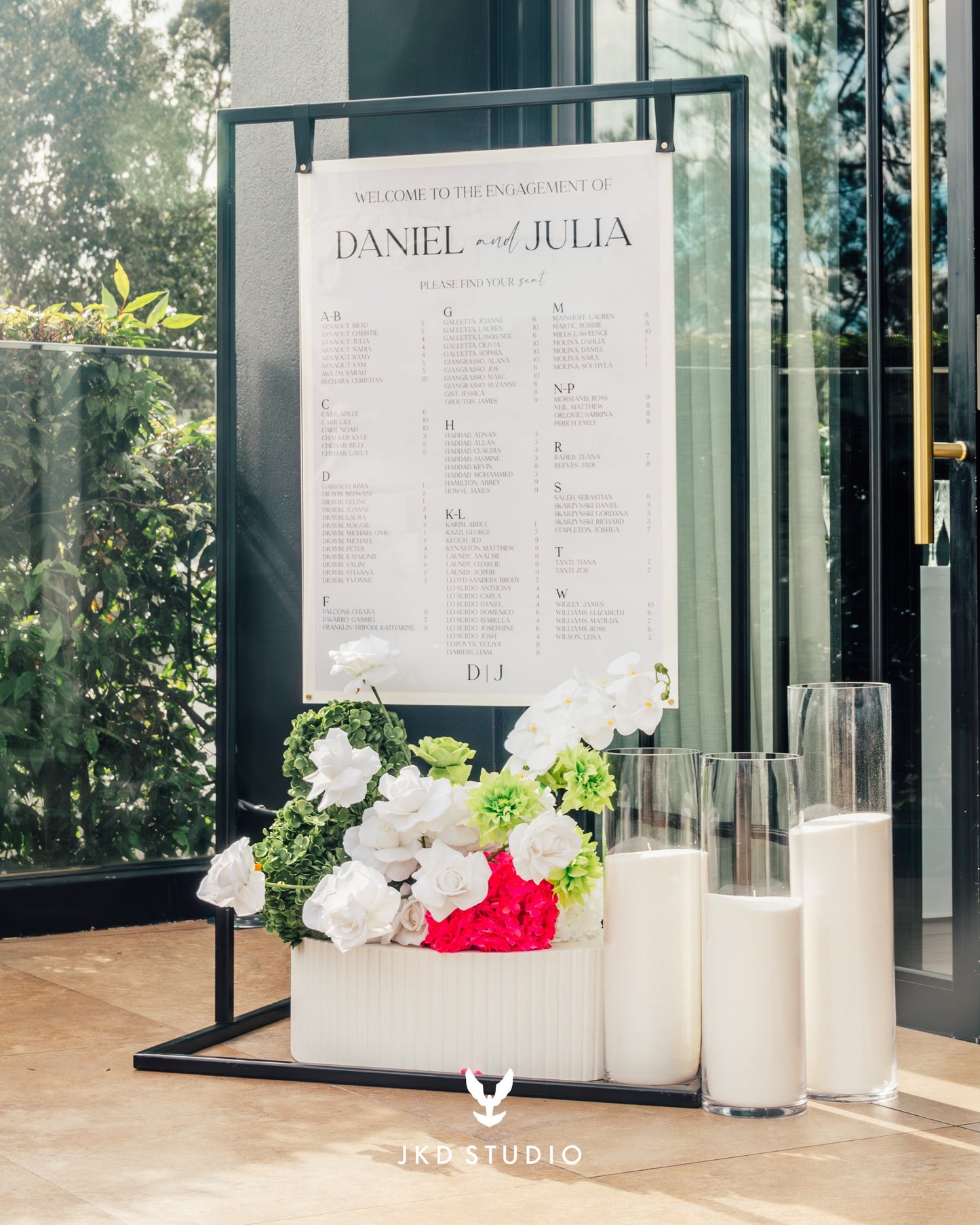 Acrylic Seating Chart