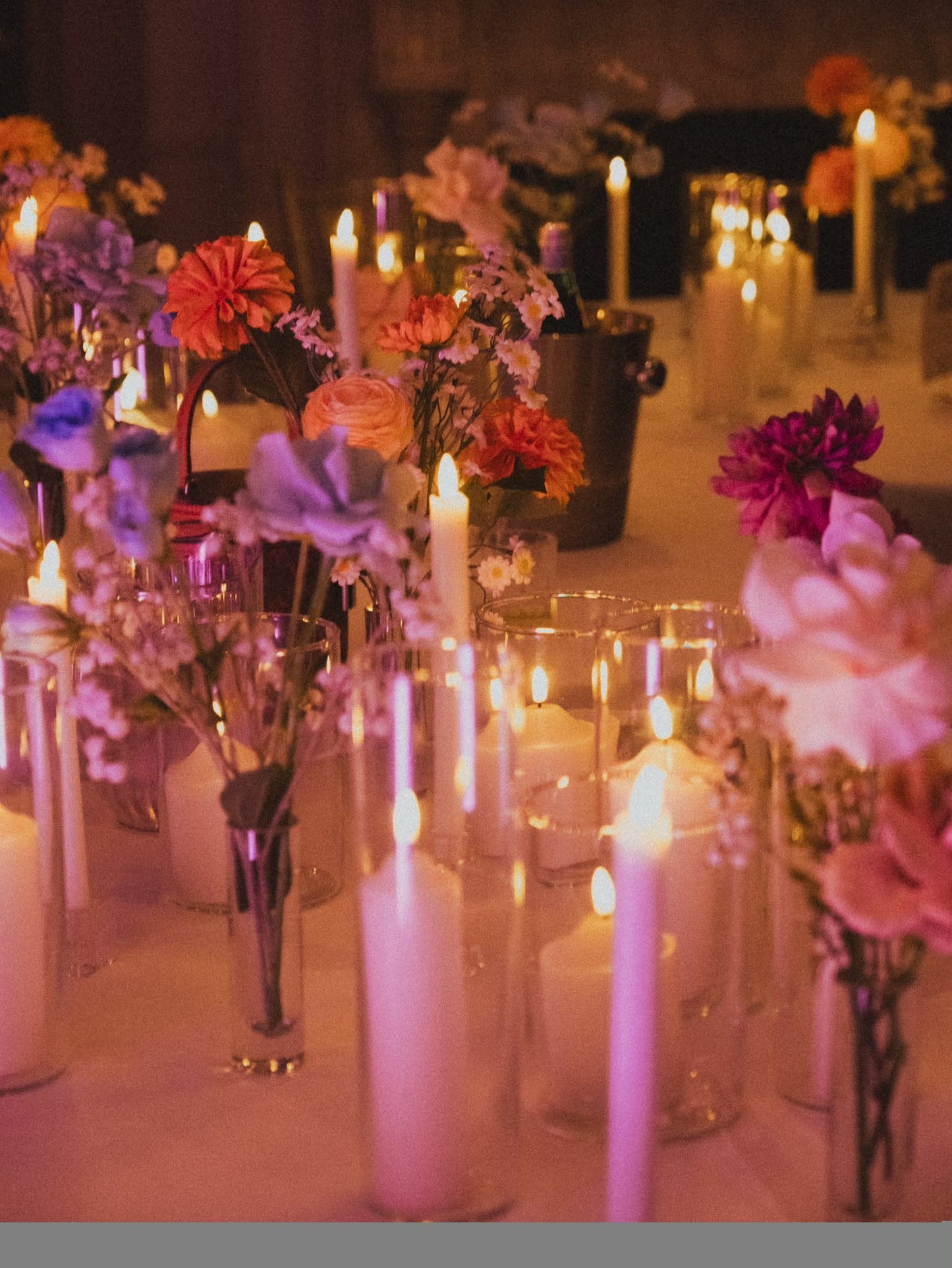 Table LED Candle Arrangements (Set of 3)