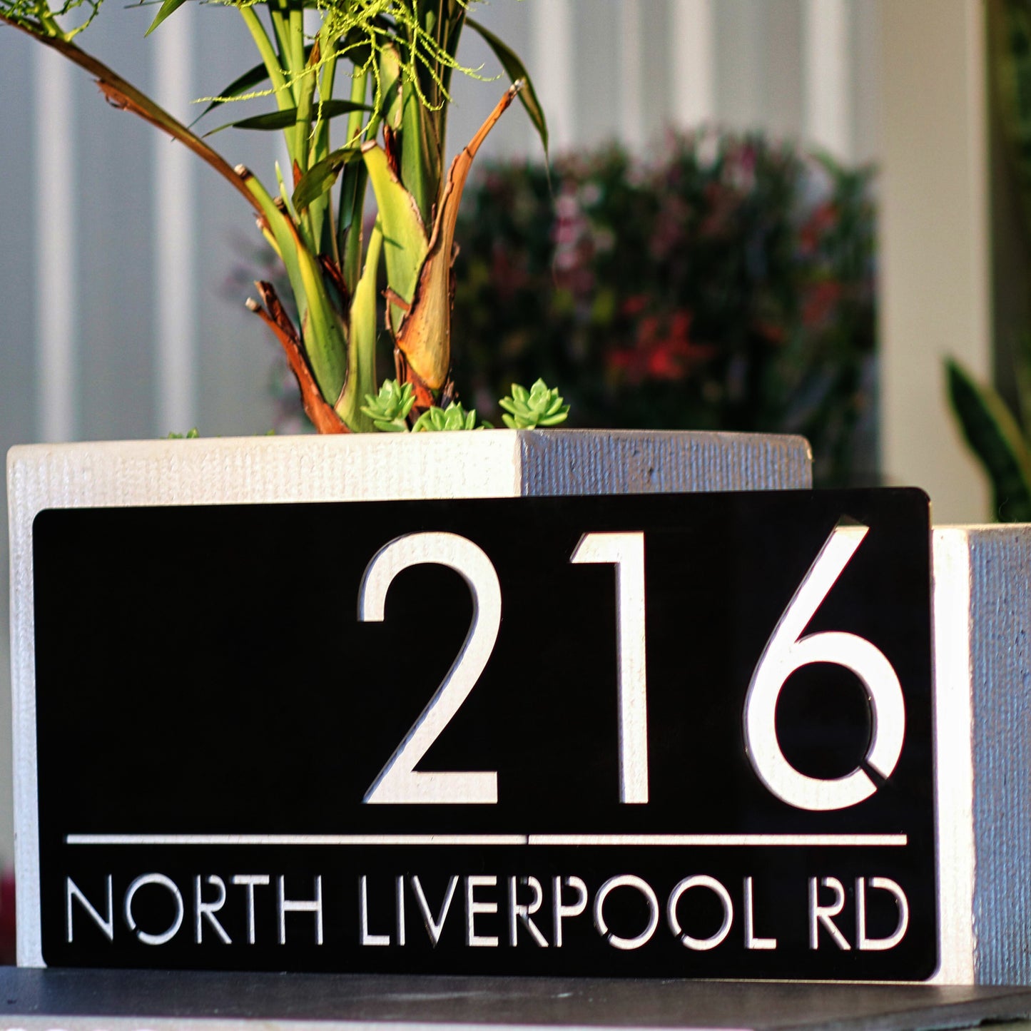 Rectangle House Sign - HEMISPHERE- Cut Out