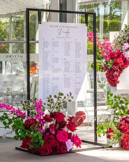 Acrylic Seating Chart