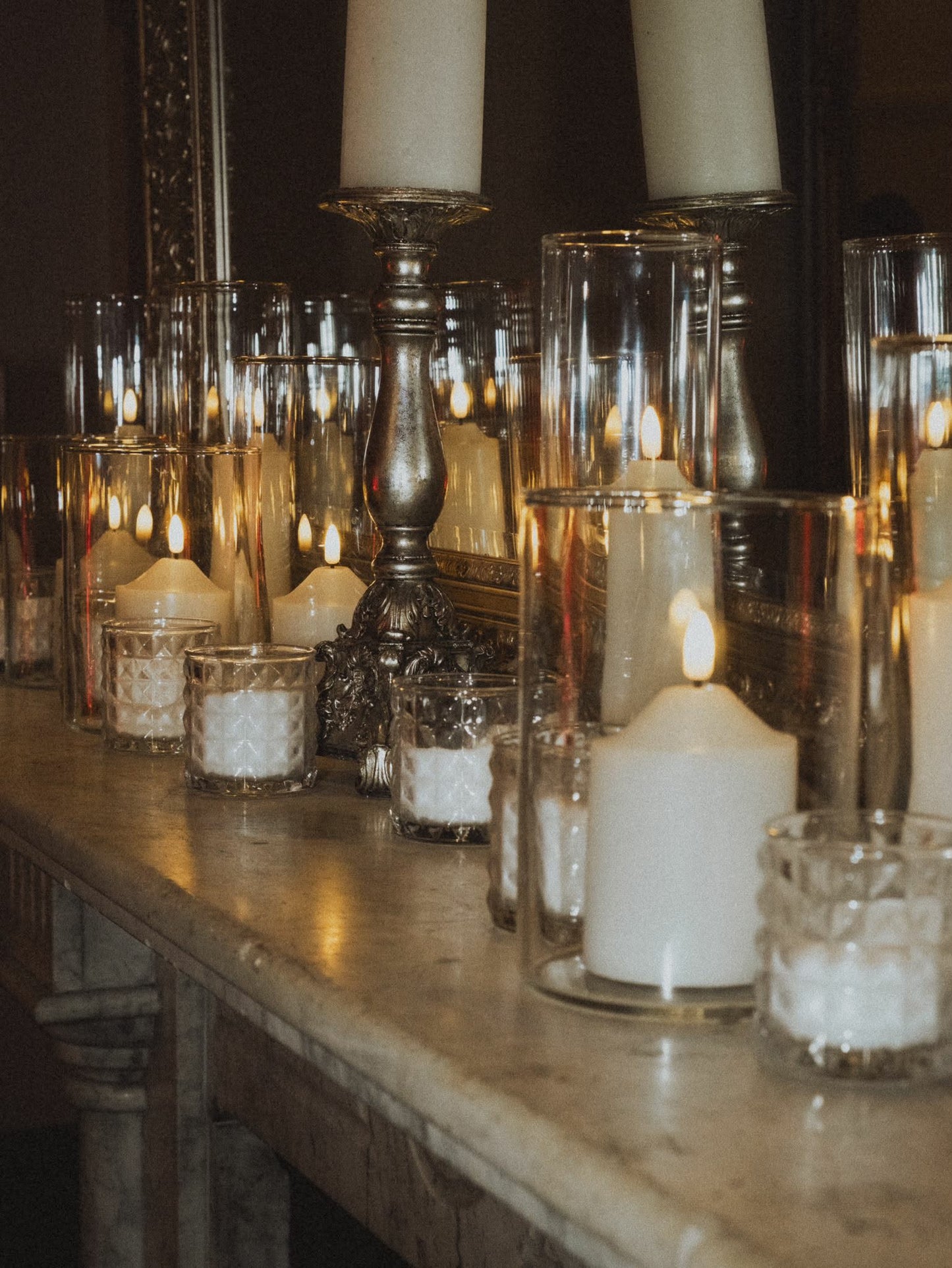 Table LED Candle Arrangements (Set of 3)