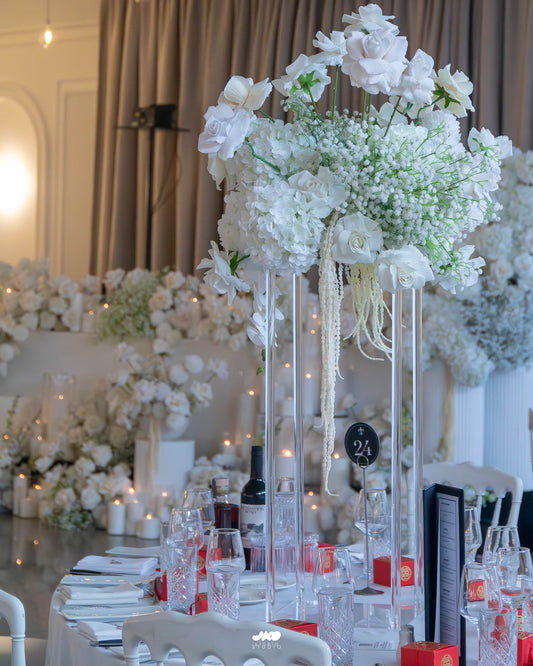 Clear Acrylic Table Centrepiece