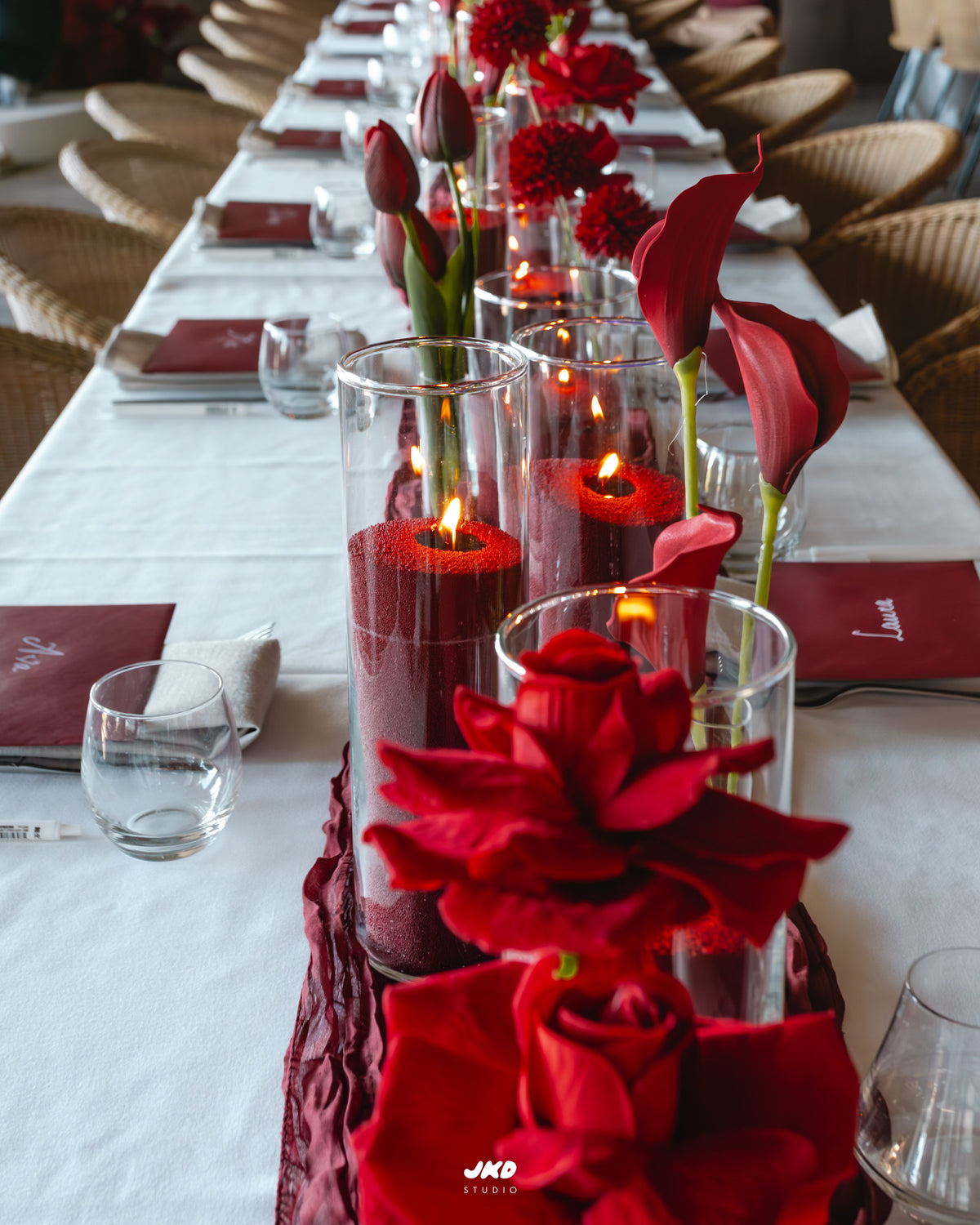 Table Sand Candle Arrangements (Set of 3)